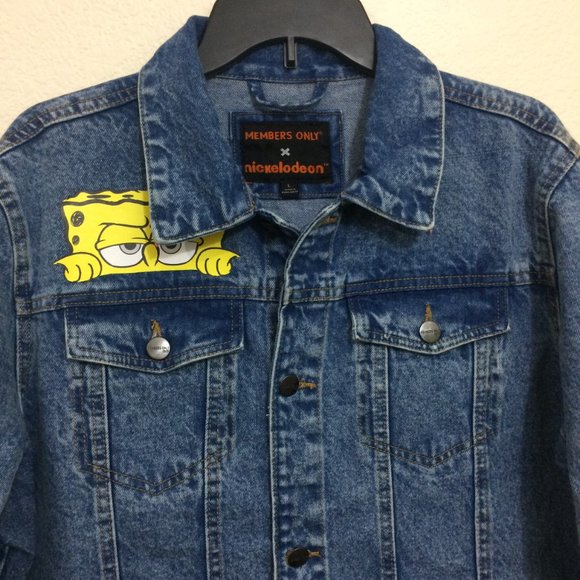 Members Only x Nickelodeon Spongebob Denim Jacket - Picture 5 of 14